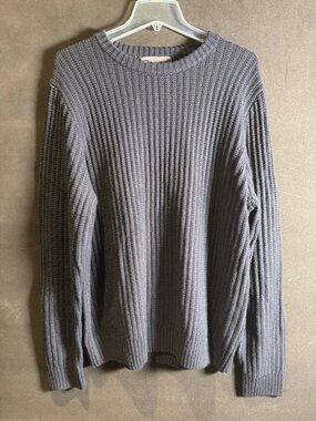 NWOT Slate & Stone Men's Dark Blue Wool Sweater Size Large